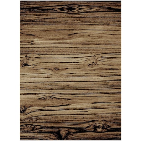 Sleep Ez 2 ft. 3 in. x 3 ft. 3 in. Lumberton Rectangle Area Rug, Brown SL3082249